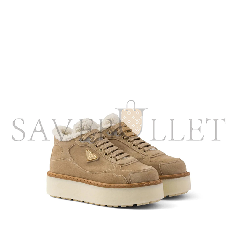 PRADA SUEDE MID-TOP SNEAKERS PRADA SUEDE MID-TOP SNEAKERS